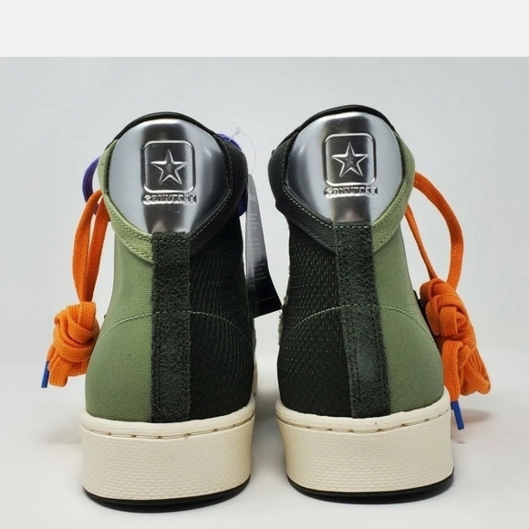 Converse Pro Leather Mid BHM Men Sz 8 Green Sequoia 168273C Black History Month - Picture 6 of 12